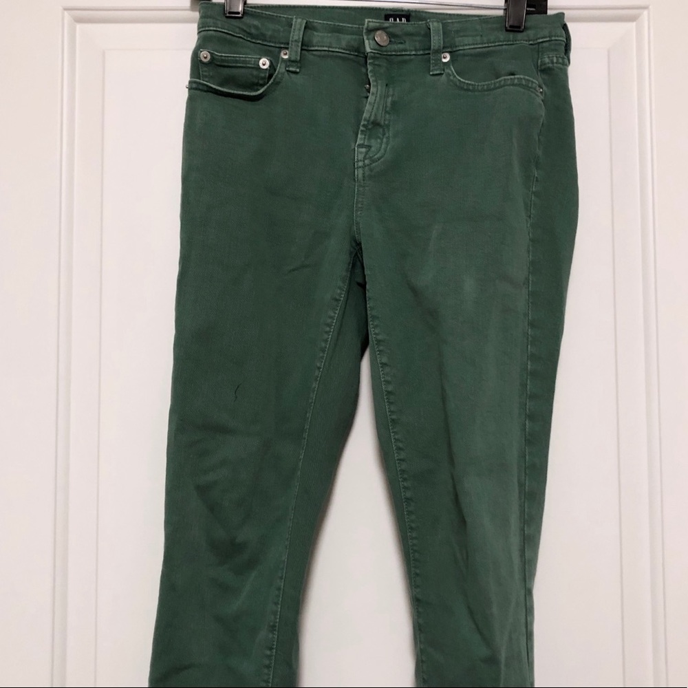 Green GAP Skinny Ankle Jeans